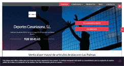Desktop Screenshot of materialdeportivocanarias.com
